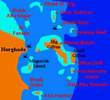 Carte de Sites de Plongée - Hurghada, Egypt