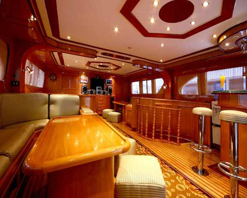 Salon intérieur de M/Y Carlton Croisière plongée Yacht à Sharm el Sheikh Egypte